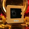 Mini mechanical password safe, piggy bank, children's simulation safe, coin and banknote storage and savings toys Application Scenario